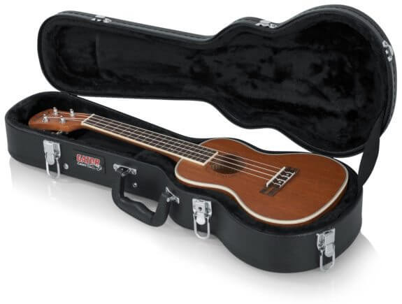 Gator Gwe-Uke-Con Hard-Shell Wood Case pour concert ukulélé