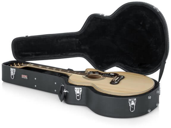 Gator GW-JUMBO Étui en bois de luxe pour guitare acoustique Jumbo