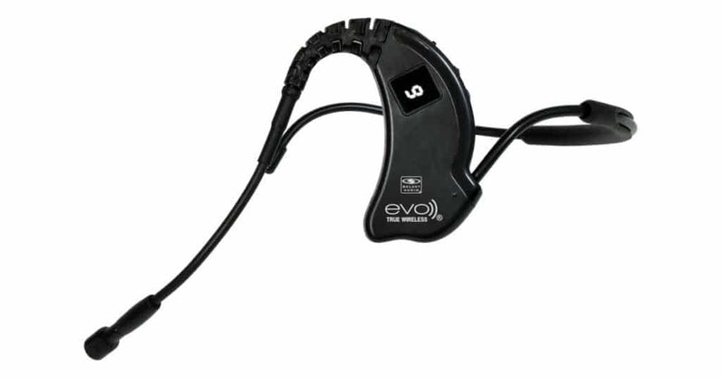 Galaxy Audio EVO-PEEP1 Water Resistant Wireless Headset Mics & Receiver