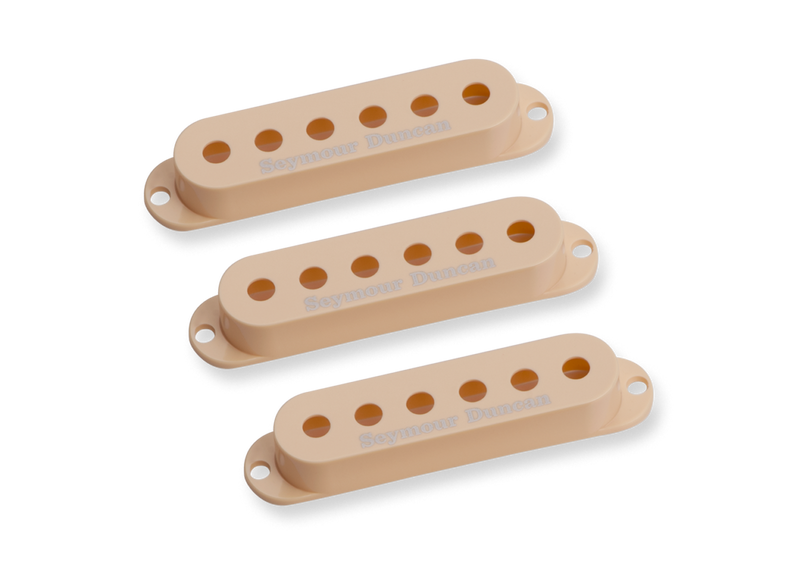 Seymour Duncan 11800-01-C Strat Cover Crème Lot de 3 avec Logo