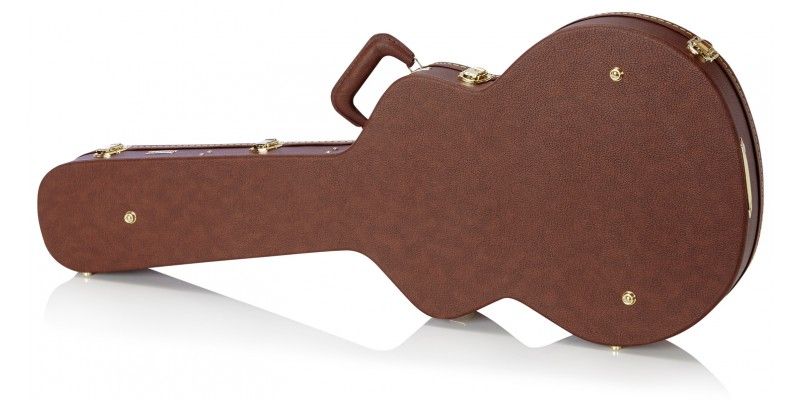 Boblen HSJ-BR Étui rigide pour guitares acoustiques Dreadnought en marron