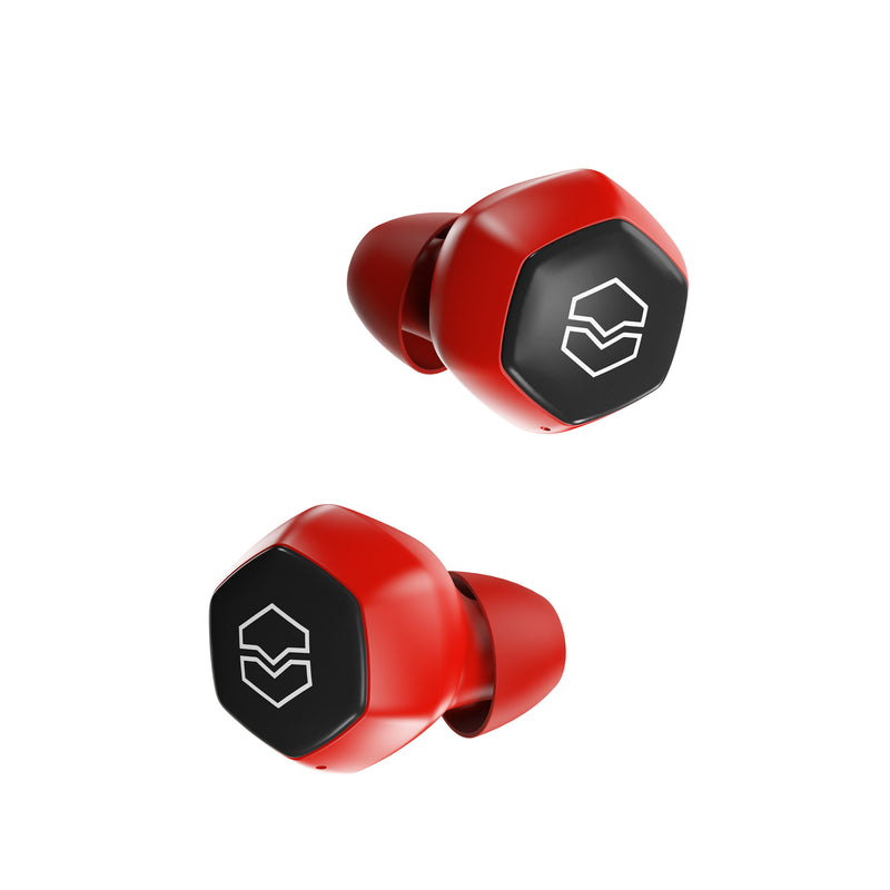 V-Moda HEXAMOVE LITE True Wireless Earbuds - Red