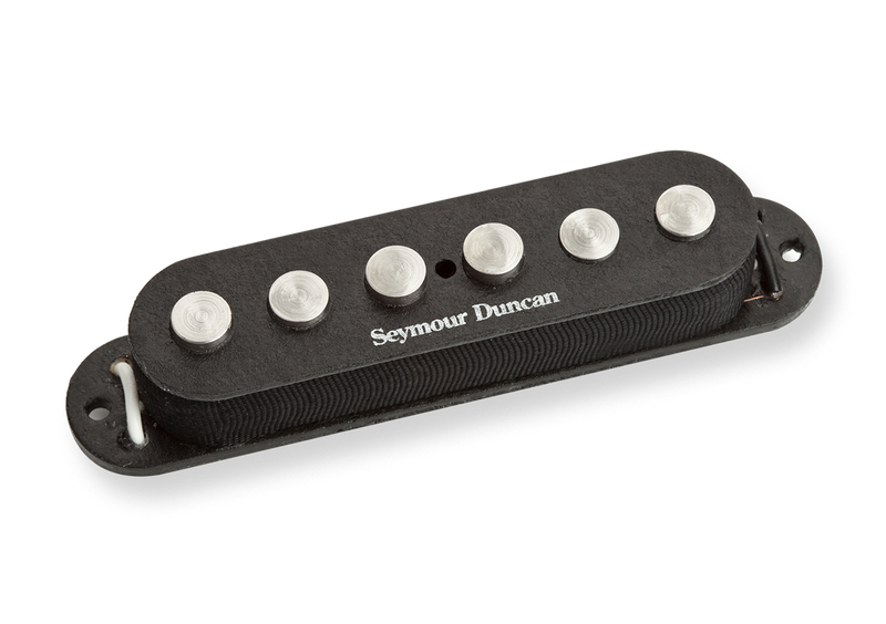 Seymour Duncan 11202-09-RWRP SSL-7 Quarter Pound Staggered Strat Rev Wnd Rev Pol Black