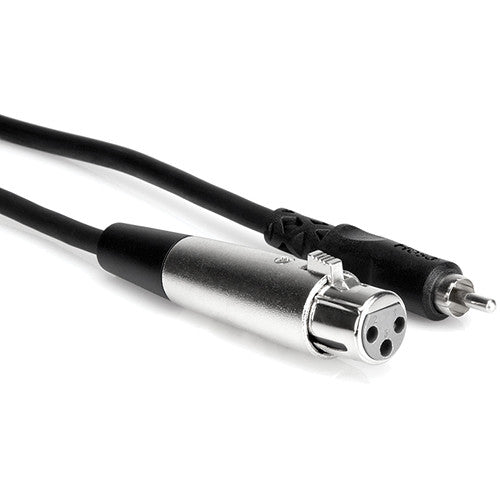 Hosa Technology XLR Female to RCA Male Audio Interconnect Cable - 5'