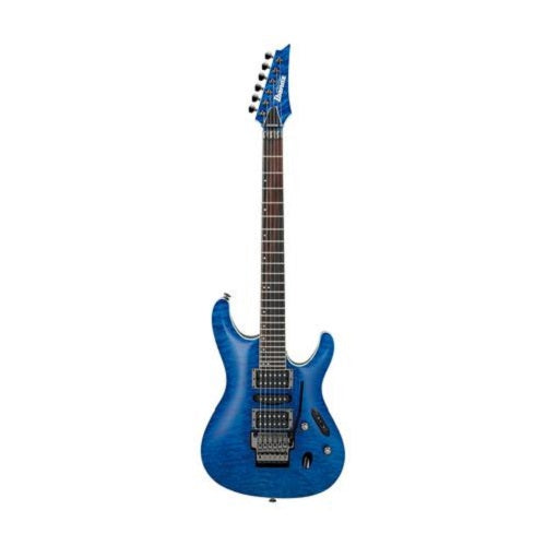 Ibanez S6570Q-NBL S Prestige W/Case-Natural Blue - Red One Music