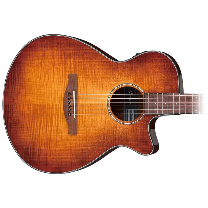 Ibanez AEG70VVH - AEG Slim Body Single Cutaway Acoustic Guitar - Vintage Violin High Gloss
