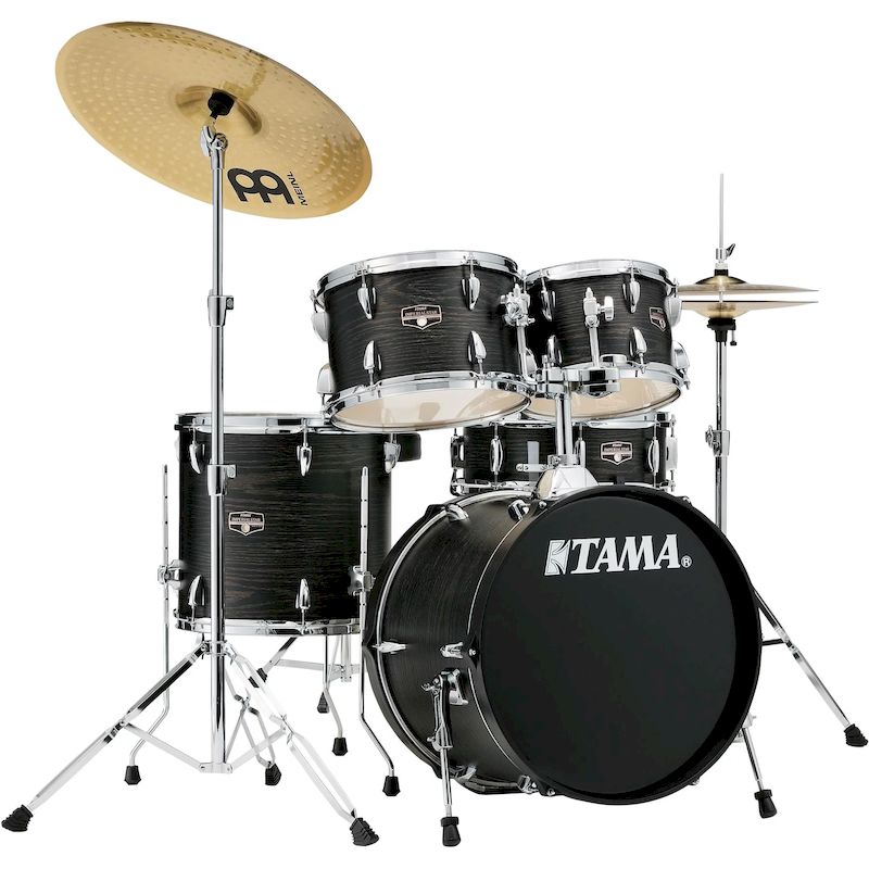 Tama IE58CBOW Imperialstar IE58C 5-piece Complete Drum Set (Black Oak Wrap)
