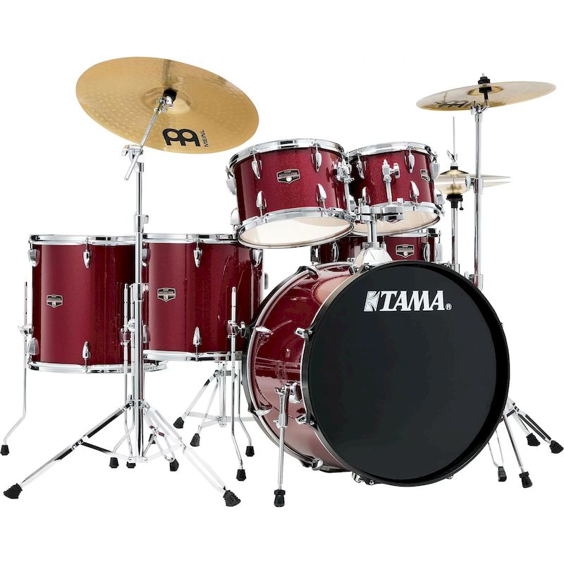 Tama IE62CCPM Imperialstar IE62C 6-Piece Complete Drum Set (Candy Apple Mist)