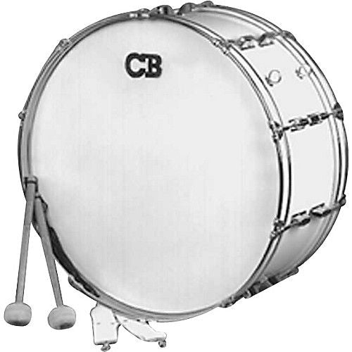CB Percussion IS3650W Grosse Caisse Marching Band - Blanc