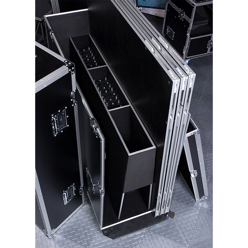 Intellistage IS-ISC6X4X4CMKII Flight Case for 6 Pieces of 4'x4' Platform w/ Matching Risers