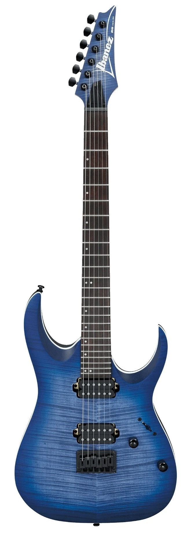 Ibanez RGA42FM Left-Handed Electric Guitar (Blue Lagoon Burst Flat)