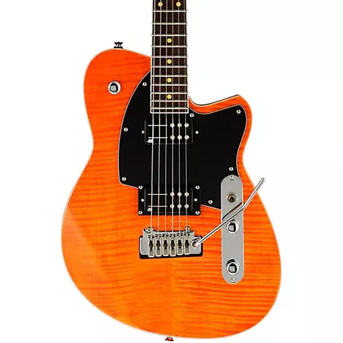 Reverend REEVES GABRELS Signature Electric Guitar (Satin Orange Flame Maple)