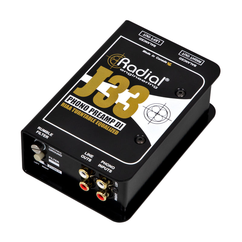 Radial Engineering J33 Turntable Preamp & Direct Box