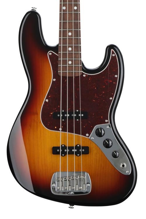 G&L FULLERTON DELUXE JB - Electric Bass with Saddle Lock Bridge and Vintage Alnico Pickups - 3-Tone Sunburst