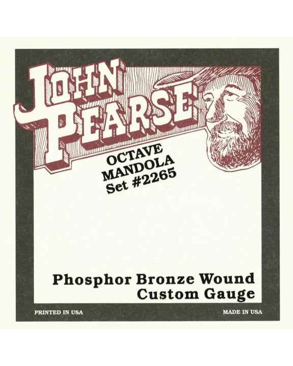 John Pearse JP2265 Phosphor Bronze Wound Octave Mandola Strings - Custom Gauge