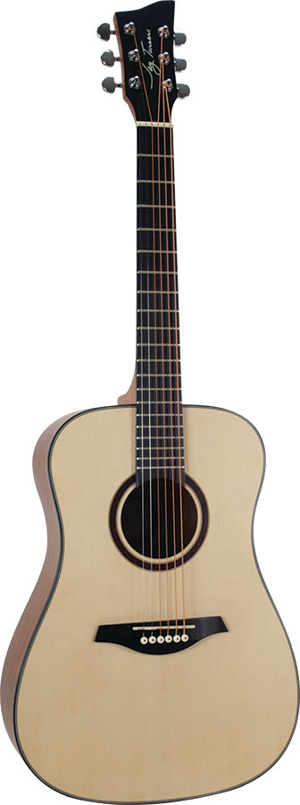 Jay Turser JTA53-LH-SN - 3/4 Scale Left Handed Acoustic Guitar - Natural