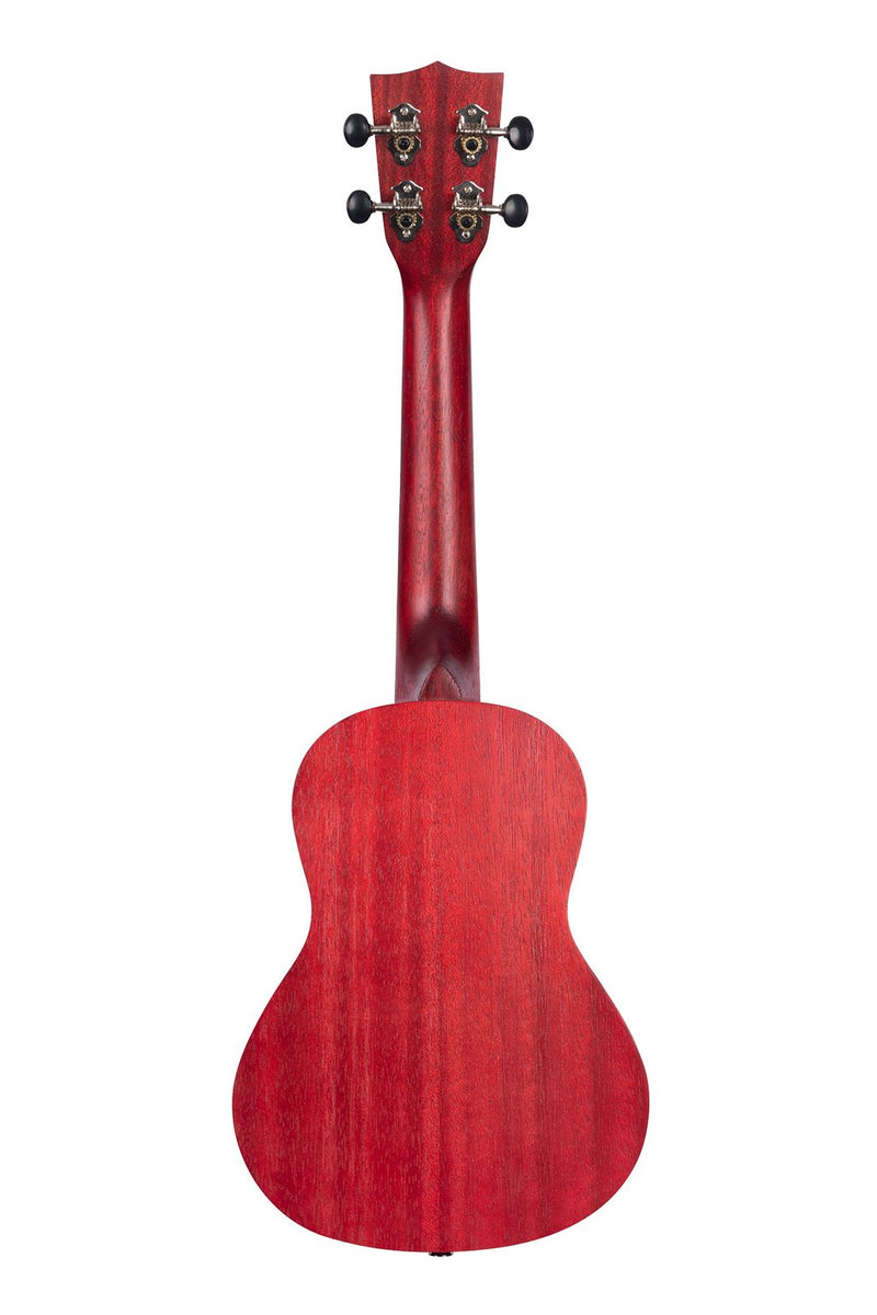 Kala KA-MRT-RED-C Satin Meranti Concert Ukulele (Adobe Red Watercolor)