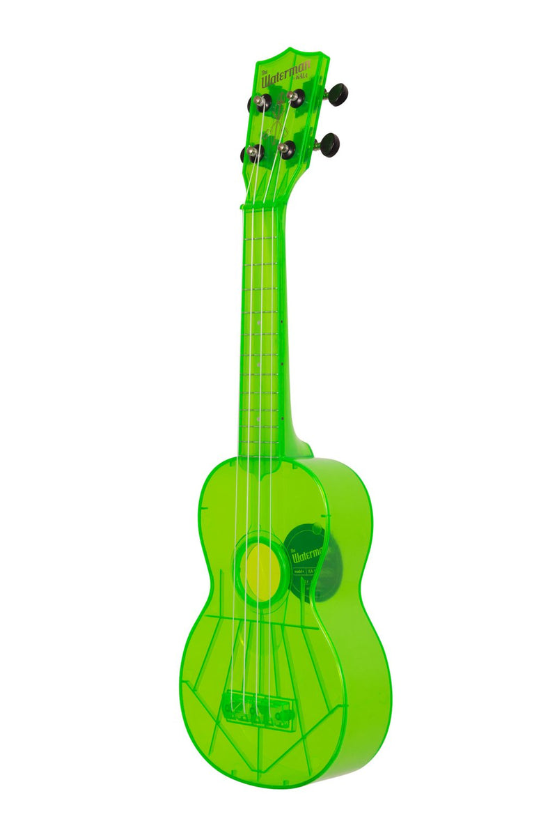 Kala KA-SWF-GN Waterman Soprano Ukulele (Fluorescent Sour Apple Green)