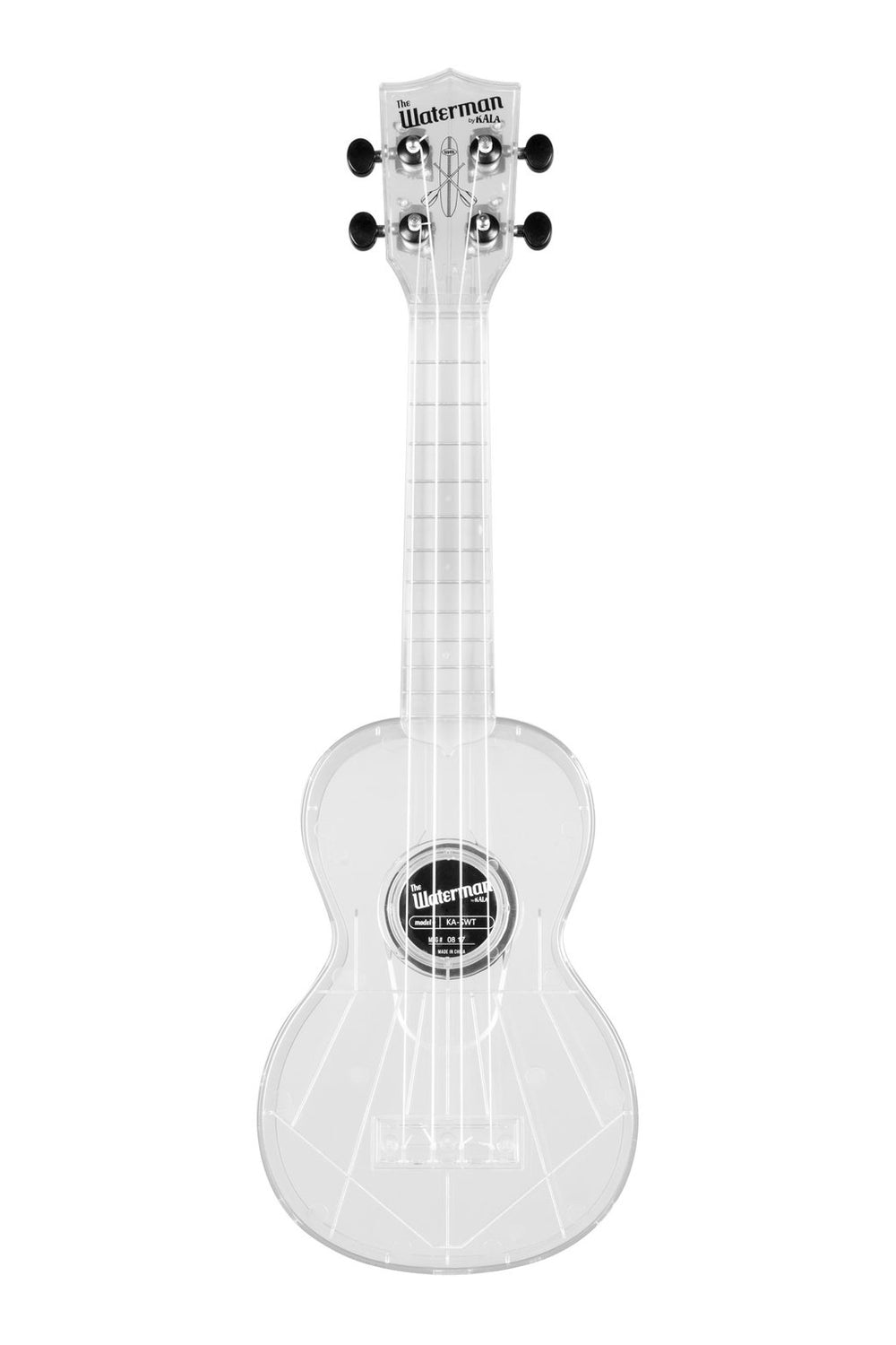Kala KA SWT Waterman Soprano Ukulele Transparent Ice
