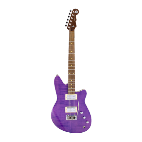 Guitare électrique Reverend Kingbolt RA FM - Érable flammé violet transparent