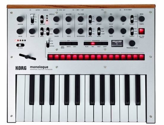 Korg MONOLOGUESV Mini Monophonic Synth (Silver)