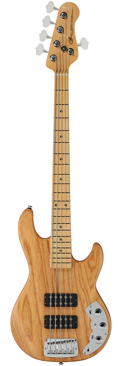 G&L FULLERTON DELUXE L2500 CLF Ash Body w/ Maple Fretboard Electric Bass Guitar - Natural Ash