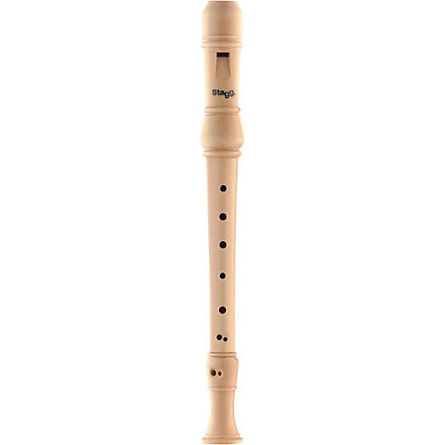 Stagg Rec3-Barwd Soprano Recorder With Baroque Fingering - Red One Music