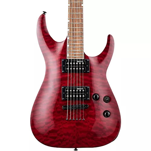 ESP LTD MH-200QM NT Electric Guitar (See-Thru Black Cherry)