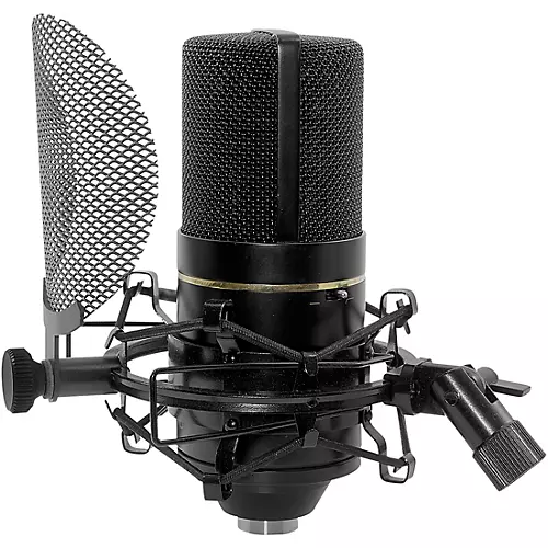 MXL MXL770COMPLETE Ensemble complet de microphones avec filtre anti-pop intégré et kit de montage antichoc 