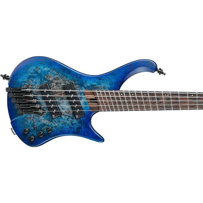 Ibanez EHB1505MS-PLF Workshop 5 String - Electric Bass with Fanned Frets - Pacific Blue Burst Flat