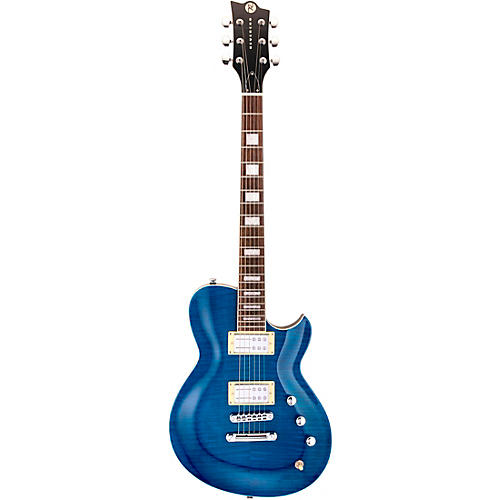 Guitare électrique Reverend Roundhouse RA (bleu transparent)