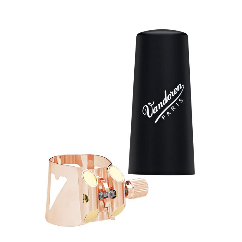 Vandoren LC01PGP Optimum Bb Clarinet Ligature w/Plastic Cap (Pink Gold)