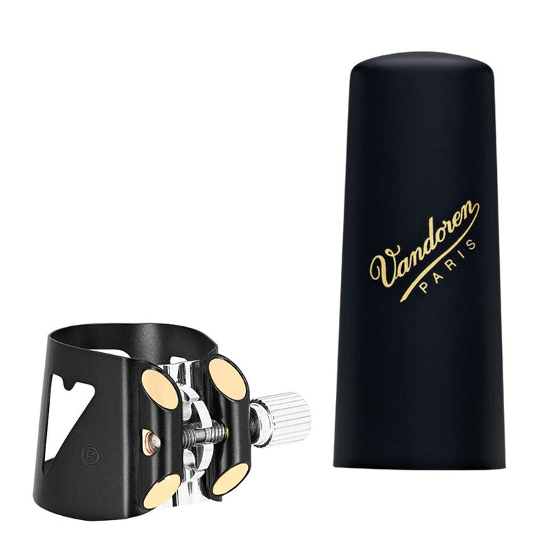 Vandoren LC04BP Optimum Bass Clarinet Ligature Black w/Plastic Cap