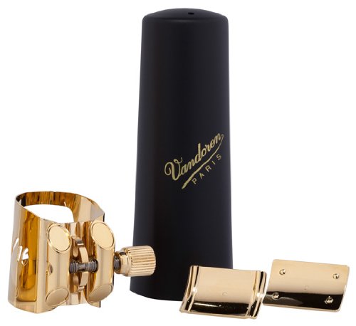 VANDOREN LC090P OPTIMUM GOLD GOLDED BARITOIN SAXOPHONE LIGATURE / CAP