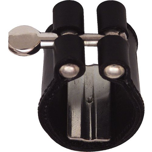 Vandoren LC27L Leather Series Alto Sax Ligature with Cap - Red One Music