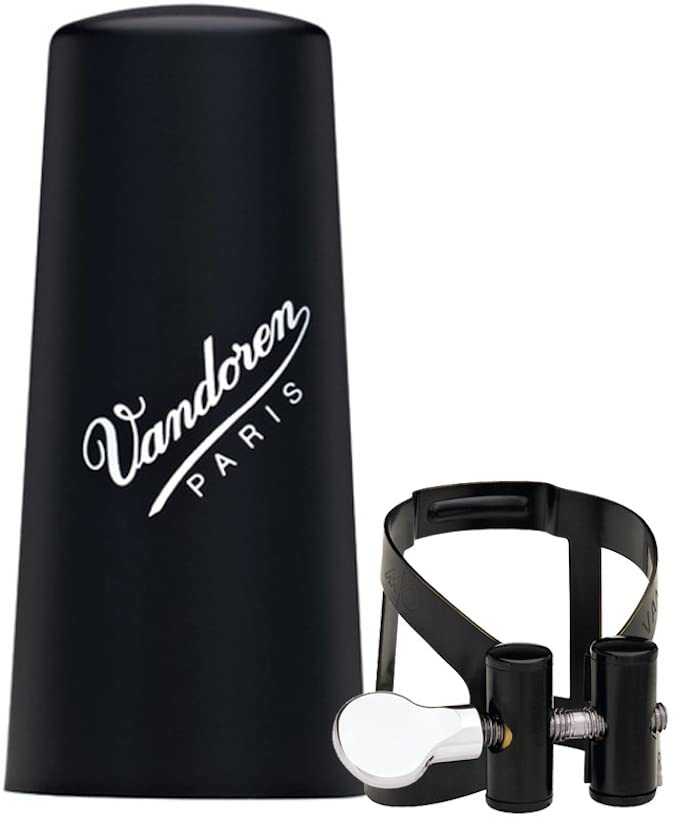 Vandoren LC54BP Bass Clarinet Ligature and Plastic Cap (noir)