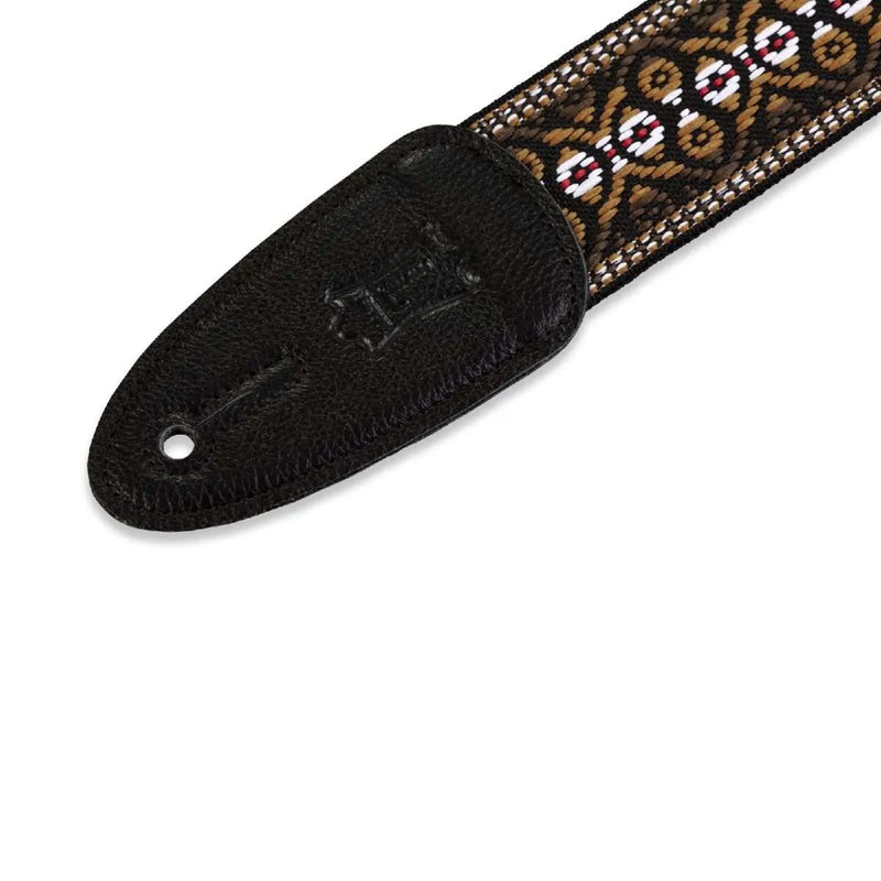 Levy’s M8HT-20 60s Hootenanny Guitar Strap - 2” (Brown)