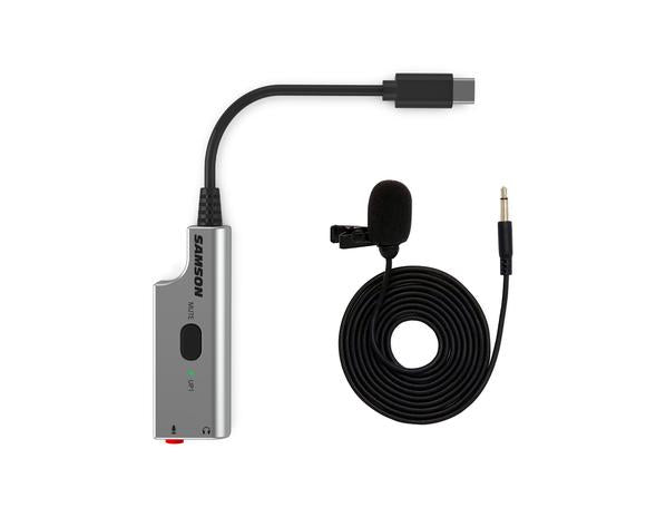 Samson SALMU1 Broadcast Lavalier Microphone w/ USB Adapter