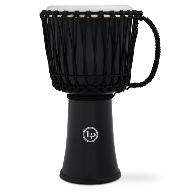 Latin Percussion LP2010-BK Rope Tuned Circle Djembe w/Perfect-pitch Head - 10" (Black)