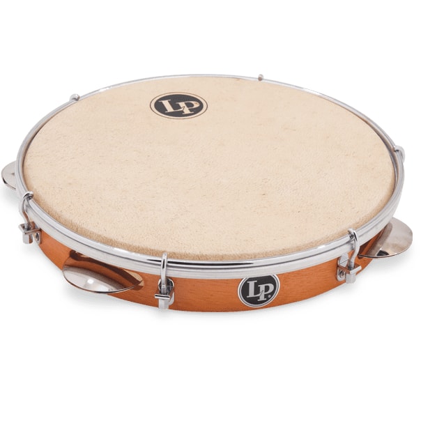 Latin Percussion LP3010N Pandeiro en bois avec tête naturelle - 10"