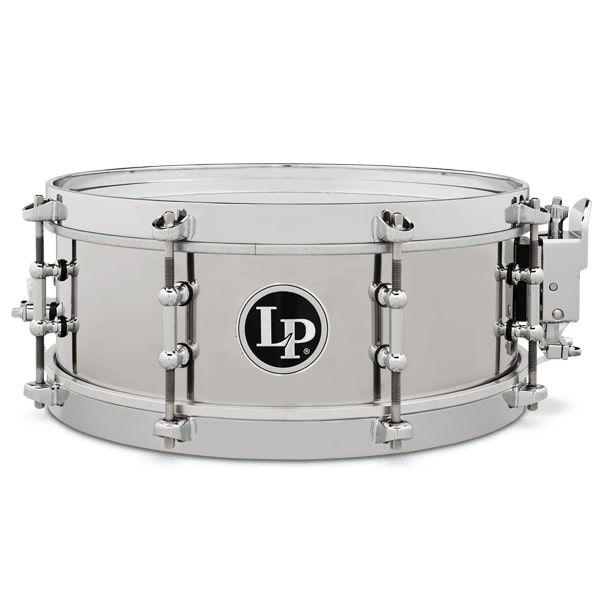 Latin Percussion LP4512-S Stainless Steel Salsa Snare - 4 1/5" X 12"