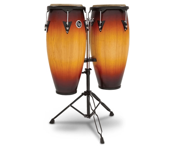 Latin Percussion LP646NY-VSB City Series Conga Set avec support