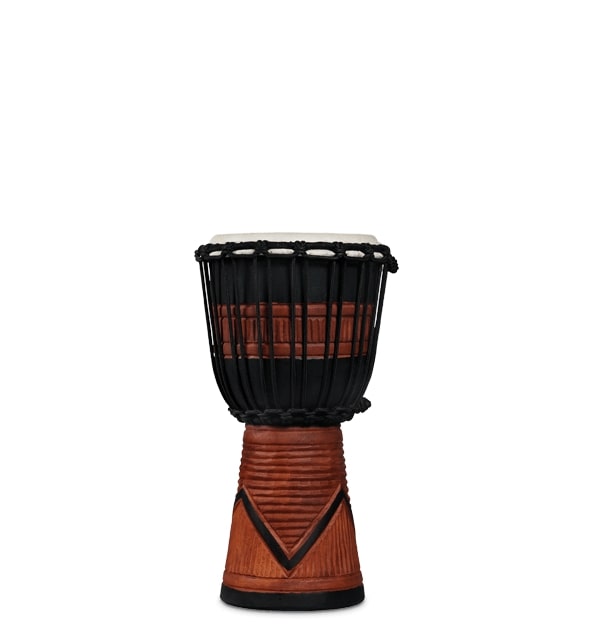 Latin Percussion LP713SB World Beat Wood Art Small Djembe (Black)