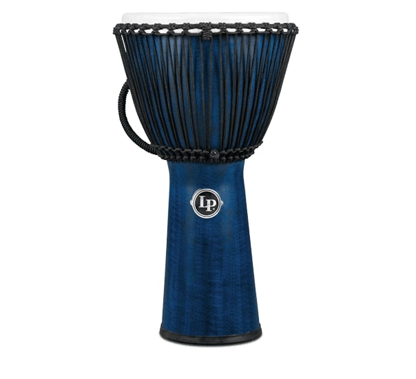 Latin Percussion LP725B World Beat FX Djembé accordé avec corde - 12,5" (Bleu)