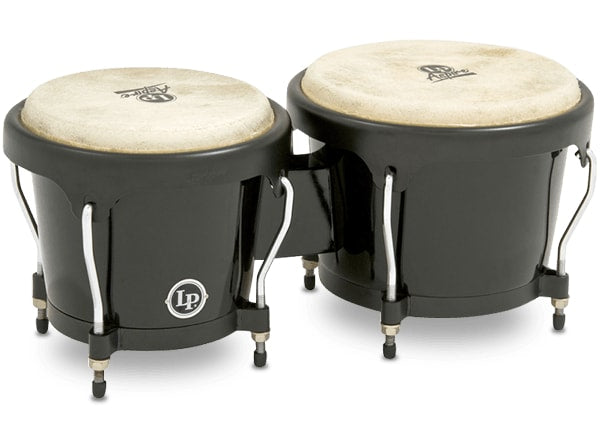 Latin Percussion LPA601F-BK Bongos en fibre de verre série Aspire