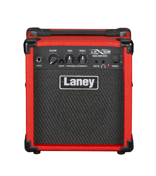 Ampli combo pour guitare basse Laney LX10B-RED série LXB 5" 10 W