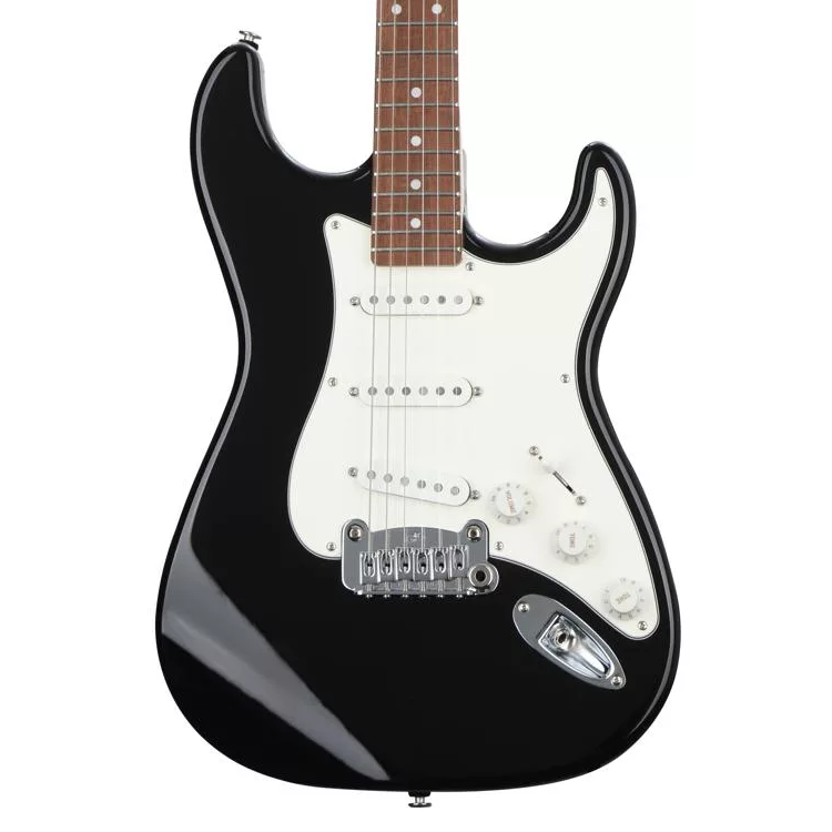 G&L FULLERTON DELUXE LEGACY Alder Body w/ Caribbean Rosewood Fretboard Electric Guitar - Jet Black