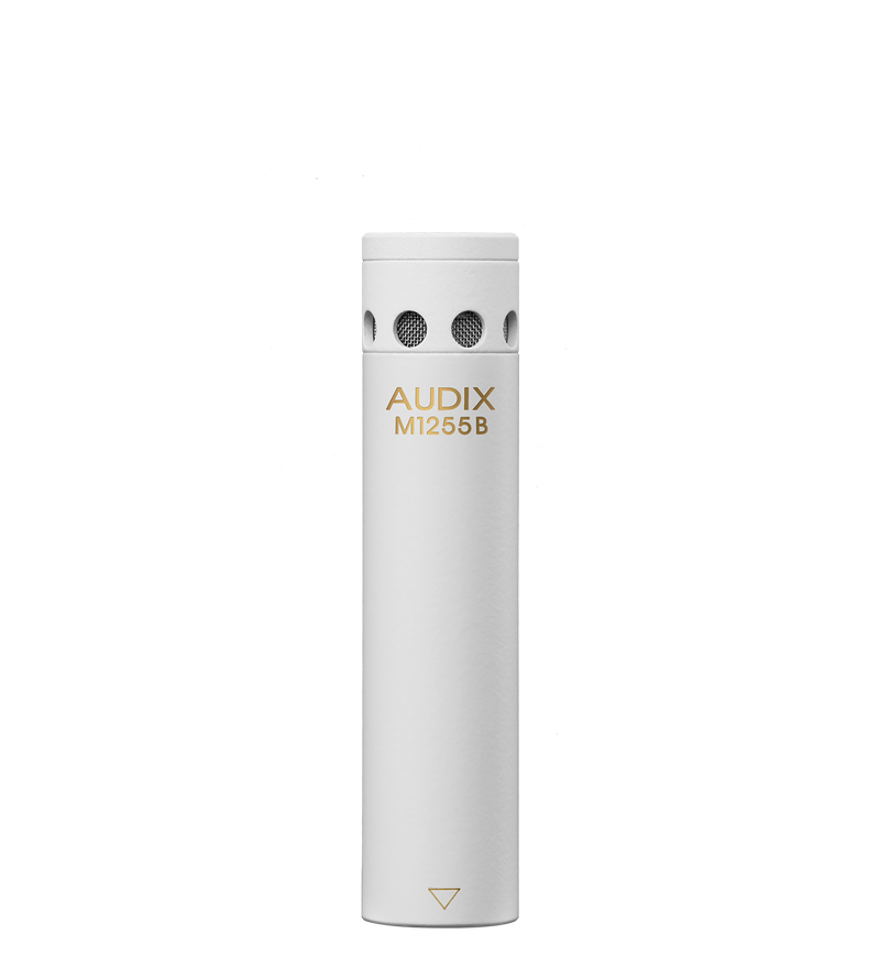 Audix M1255BWHC Microphone à condensateur hypercardioïde miniature avec câble de 25' - Blanc