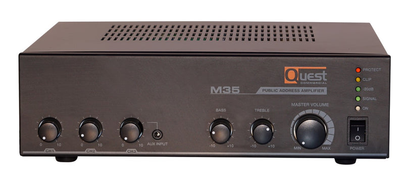 Quest M35 Small Footprint 35W Mixer Amplifier