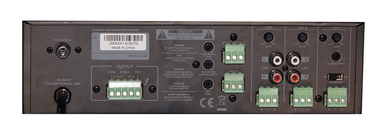 Quest M35T Amplificateur mélangeur 35 W à faible encombrement avec tuner et USB